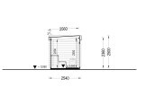 Sauna ogrodowa zewnętrzna FREJA (44 mm), 4.5x2.5 m, 4.85 m² specification 6