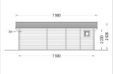 Domek letniskowy drewniany MARION (34 mm) 7,5 x 4 m, 30 m² specification 4