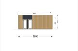 Dom drewniany letniskowy KAYA 2 (44 mm + elewacja), 64 m² specification 3