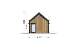 Dom drewniany całoroczny - mieszkalny ADALINE RV (z izolacją, WT2021), 42 m² specification 5