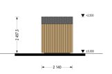 Domek ogrodowy drewniany TONIA (34 mm + elewacja), 2x2 m, 4 m² specification 3