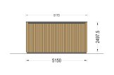 Domek ogrodowy drewniany PREMIUM (34 mm + elewacja, z izolacją), 5x4 m, 20 m² specification 4