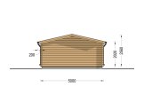 Domek ogrodowy drewniany WISSOUS (34 mm), 5x3 m, 15 m² specification 4