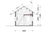 Domek letniskowy całoroczny AVIGNON (44+44 mm, z izolacją PLUS), 20 m² - z antresolą 16 m² specification 7