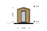 Domek ogrodowy drewniany EMMY (34 mm + elewacja), 2x2 m, 4 m² specification 3