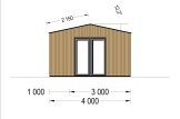 Domek ogrodowy drewniany TINA (34 mm + elewacja), 5,5x4 m, 16.5 m² specification 3