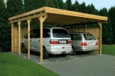 Wiata garażowa drewniana na 2 samochody MODERN DUO, 6x6 m customer 1