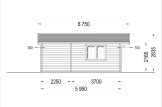 Domek letniskowy drewniany NINA (44 mm), 6x6 m, 36 m² specification 3