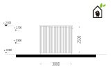 Domek ogrodowy drewniany PREMIUM (paneli SIP), 6x3 m, 18 m² specification 5