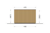 Domek ogrodowy drewniany PREMIUM (34 mm + elewacja, z izolacją), 7x4 m, 28 m² specification 5