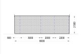 Domek letniskowy drewniany BRETA (44 mm), 4x8 m, 32 m² specification 5