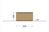Garaż drewniany SILVIA F (34 mm + elewacja), 5x6 m, 30 m² specification 5