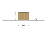 Garaż drewniany SILVIA F (34 mm + elewacja), 3,4x5,4 m, 20 m² specification 5