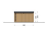 Sauna ogrodowa zewnętrzna SERENE (34 mm + elewacja), 4.5x2.5 m, 5 m² specification 4