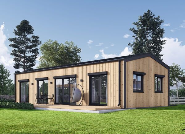 Dom drewniany całoroczny - mieszkalny NICOLE RV (z izolacją, WT2021), 68 m² avp.ui.product_images.thumbnail 1