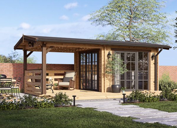 Domek ogrodowy drewniany LILI (34 mm), 6x3 m, 8 m² avp.ui.product_images.thumbnail 1