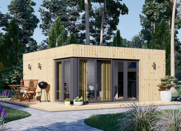 Domek letniskowy drewniany PREMIUM (34 mm + elewacja, z izolacją), 6x5 m, 30 m² avp.ui.product_images.thumbnail 1