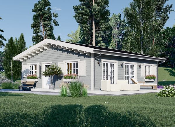 Domek letniskowy drewniany ALICE S (44 mm + elewacja), 63 m² avp.ui.product_images.thumbnail 1