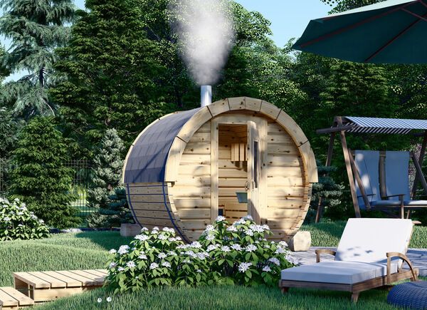 Sauna ogrodowa beczka HELGA 17 (46 mm), 1.7 m, ⌀ 1.97 m avp.ui.product_images.thumbnail 1