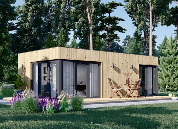 Domek letniskowy drewniany PREMIUM (34 mm + elewacja), 7,5 x 4 m, 30 m² avp.ui.product_images.thumbnail 1