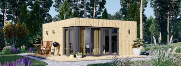 Domek letniskowy całoroczny PREMIUM (34 mm + elewacja, z izolacją PLUS), 6x5 m, 30 m²