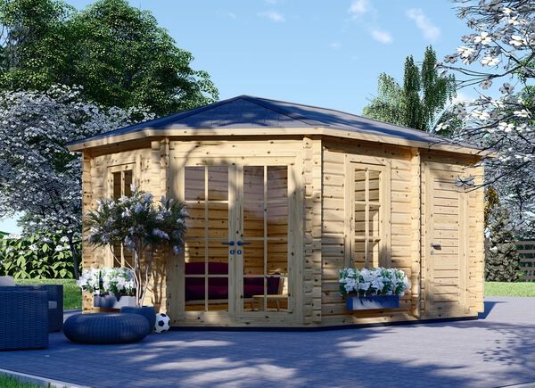 Domek ogrodowy drewniany KIM (34 mm), 5x3 m, 15 m² avp.ui.product_images.thumbnail 1