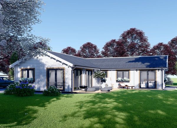 Dom drewniany letniskowy PAULA (66 mm), 129 m² avp.ui.product_images.thumbnail 1