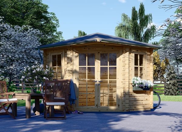 Domek ogrodowy drewniany AIDA (28 mm), 3x3, 9 m² avp.ui.product_images.thumbnail 1