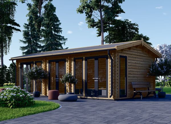 Domek letniskowy drewniany MARION (34 mm) 7,5 x 4 m, 30 m² avp.ui.product_images.thumbnail 1