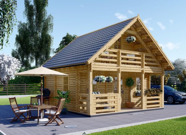 Dom drewniany letniskowy LIVINGTON (44+44 mm, z izolacją), 50 m² avp.ui.product_images.thumbnail 1