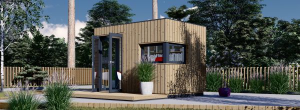 Domek ogrodowy drewniany PREMIUM L (44 mm + elewacja, z izolacją PLUS), 3x2 m, 6 m²