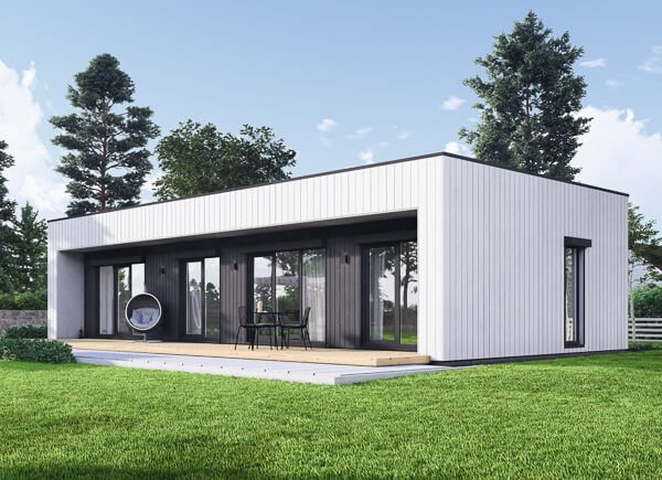 Dom drewniany całoroczny - mieszkalny KAYA 3 PV (z izolacją, WT2021), 70 m² avp.ui.product_images.thumbnail 1