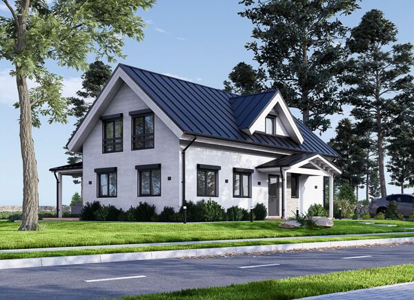 Dom drewniany całoroczny - mieszkalny VERA PV (z izolacją, WT2021), 127 m² avp.ui.product_images.thumbnail 1