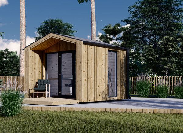 Domek ogrodowy drewniany PIA (34 mm + elewacja, z izolacją), 3x2 m, 6 m² avp.ui.product_images.thumbnail 1