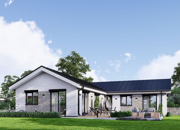 Dom drewniany całoroczny - mieszkalny PAULA PV (z izolacją, WT2021), 118 m² avp.ui.product_images.thumbnail 1