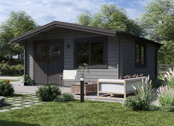 Domek ogrodowy drewniany LILLE (44 mm), 5x5 m, 25 m² thumbnail 1
