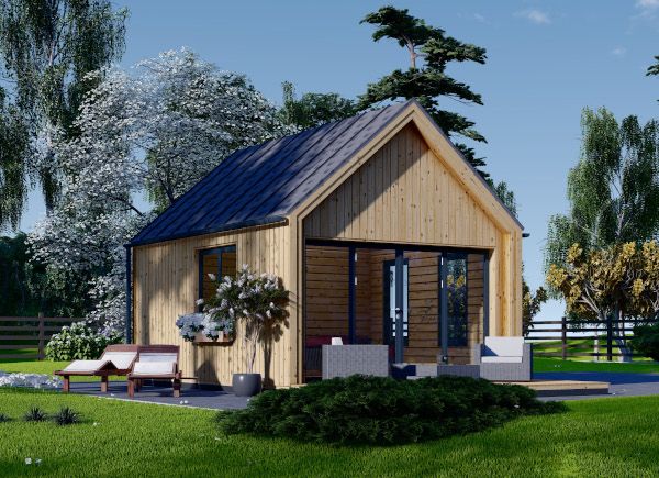 Domek letniskowy drewniany SALLY (34 mm + elewacja), 20 m² avp.ui.product_images.thumbnail 1
