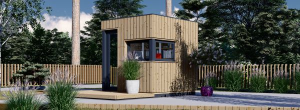 Domek ogrodowy drewniany PREMIUM L (44 mm + elewacja, z izolacją PLUS), 2x2 m, 4 m²