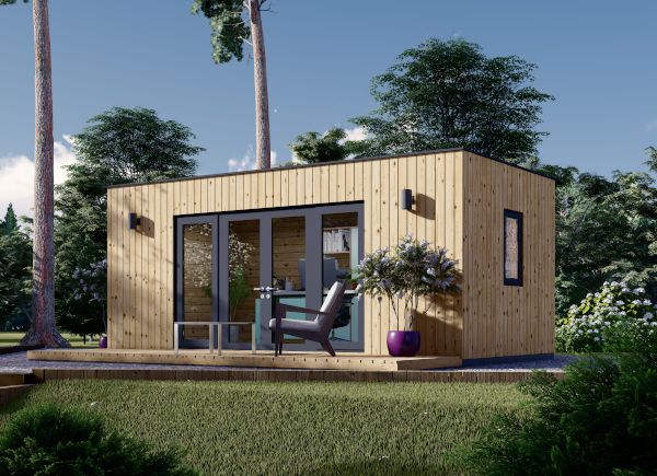 Domek ogrodowy drewniany PREMIUM (34 mm + elewacja, z izolacją), 6x3 m, 18 m² avp.ui.product_images.thumbnail 1