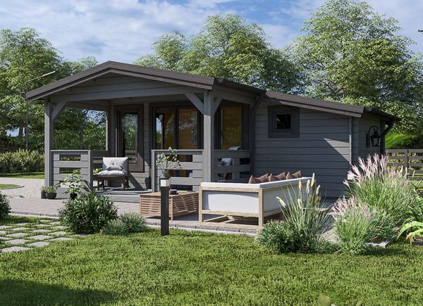 Domek ogrodowy drewniany ISLA (34 mm), 6x5 m, 18 m² - z tarasem 7 m² avp.ui.product_images.thumbnail 1