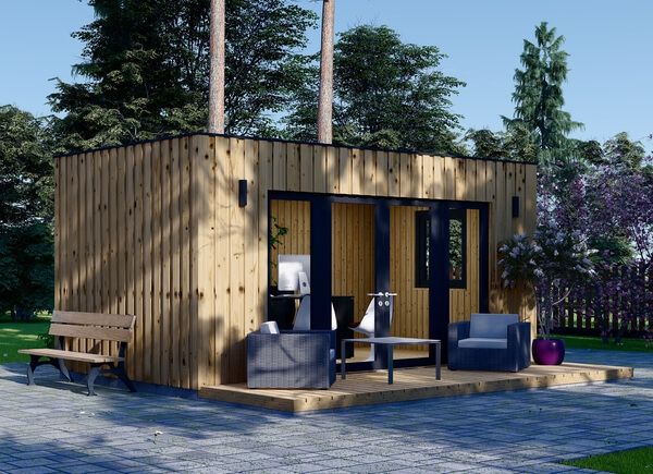 Domek ogrodowy drewniany PREMIUM (paneli SIP), 6x3 m, 18 m² avp.ui.product_images.thumbnail 1