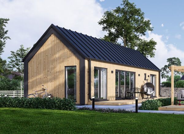 Dom drewniany całoroczny - mieszkalny ADALINE RV (z izolacją, WT2021), 42 m² avp.ui.product_images.thumbnail 1