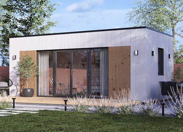 Domek ogrodowy drewniany PREMIUM (34 mm + elewacja), 5,95x3 m, 16 m² avp.ui.product_images.thumbnail 1