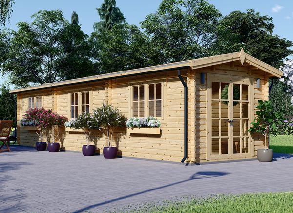 Domek ogrodowy drewniany STRONGHOLD (44+44 mm, z izolacją), 3x10 m, 30 m² avp.ui.product_images.thumbnail 1