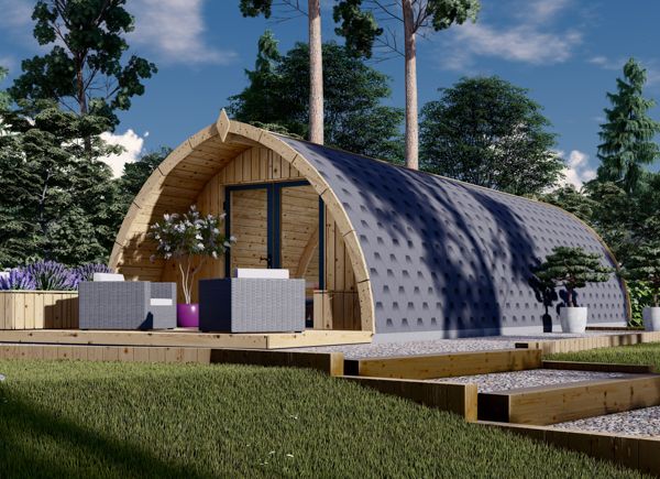 Domek letniskowy drewniany BRETA (44 mm), 4x10 m, 40 m² avp.ui.product_images.thumbnail 1
