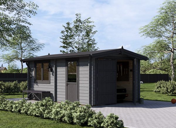 Garaż drewniany CLASSIC (34 mm), 3,2x5,2 m, 16 m² avp.ui.product_images.thumbnail 1