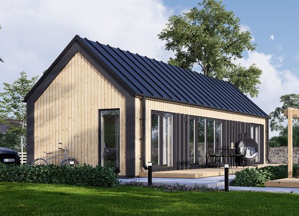 Dom drewniany całoroczny - mieszkalny ADALINE RV (z izolacją, WT2021), 42 m² avp.ui.product_images.thumbnail 1