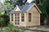 Domek ogrodowy drewniany CLOCKHOUSE (34+34 mm, z izolacją), 4x3 m, 12 m² customer 1