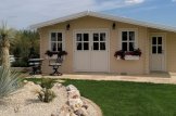 Domek ogrodowy drewniany CLARA (66 mm) z pomieszczeniem gospodarczym, 7x4 m, 28 m² customer 3
