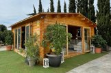 Domek ogrodowy drewniany MIA (44 mm), 5,5x5,5 m, 30 m² customer 1